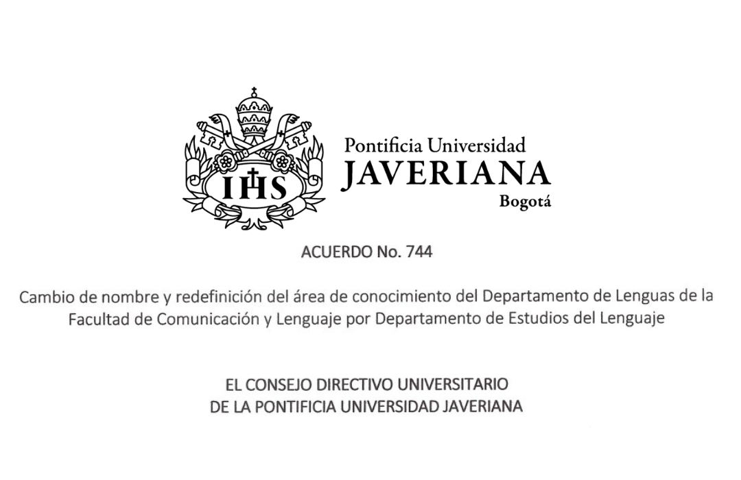 El Departamento de Lenguas cambió de nombre. #Facultad FCyL